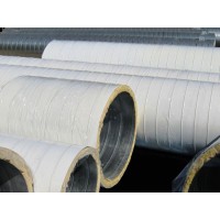 Double Wall Round Ductwork, painted