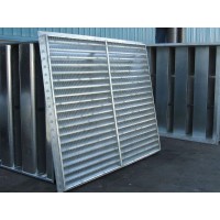 Louvre with Screen, galvanized