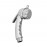 Toilet hand spray shattaf with hose and hook