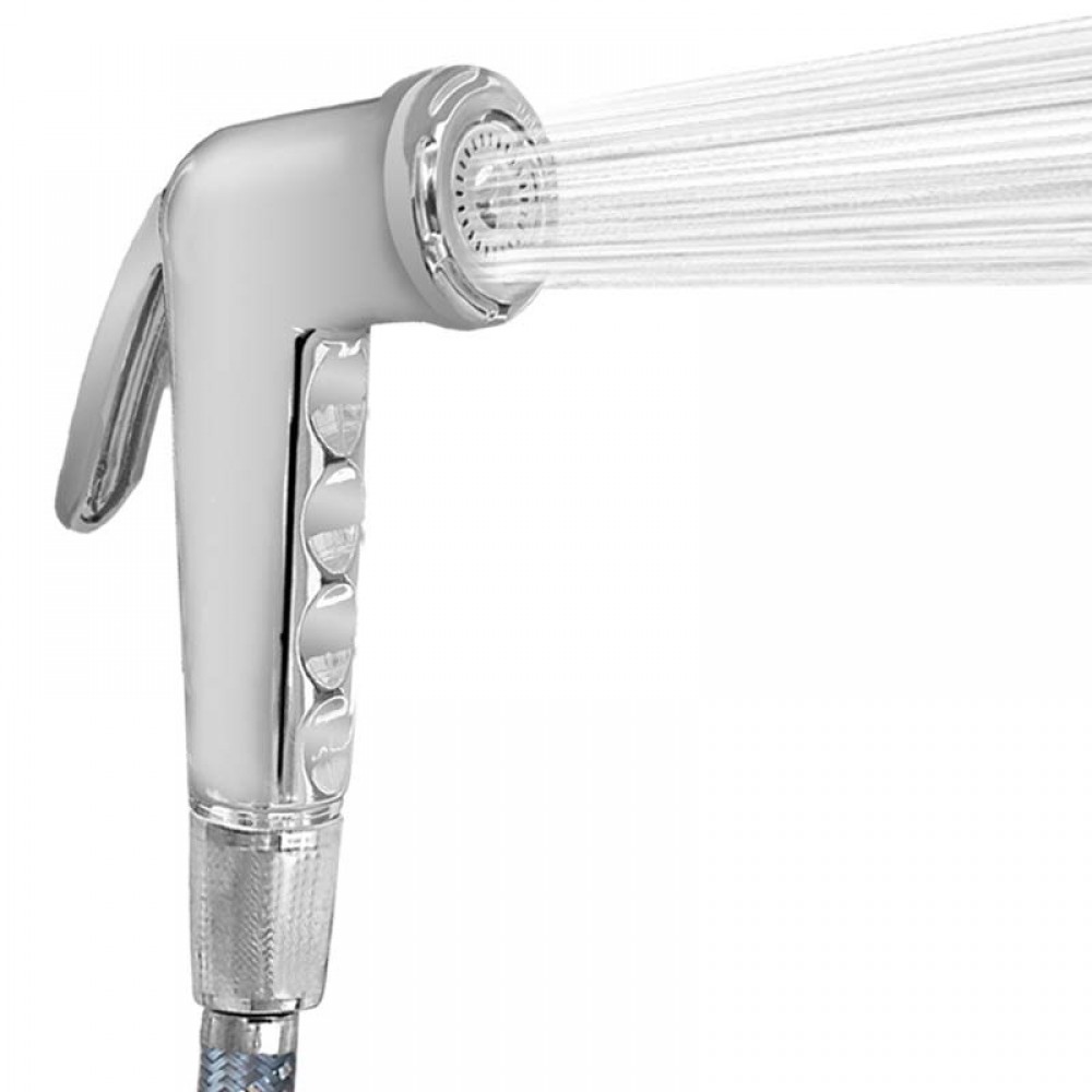 Toilet hand spray shattaf with hose and hook