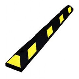 Rubber parking barriers