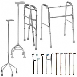 Walkers and crutches
