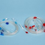 Hemodialysis Blood Lines Infusion Injection Blue And Red Color